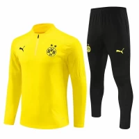 BVB Borussia Dortmund Mens Yellow Training Technical Football Tracksuit 2024-25