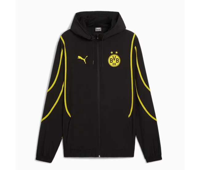 Borussia Dortmund Mens Pre-Match Football Jacket 2024-25