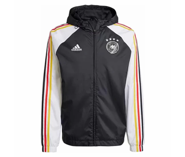 Germany DNA Black Windbreaker Football Jacket 2023-24