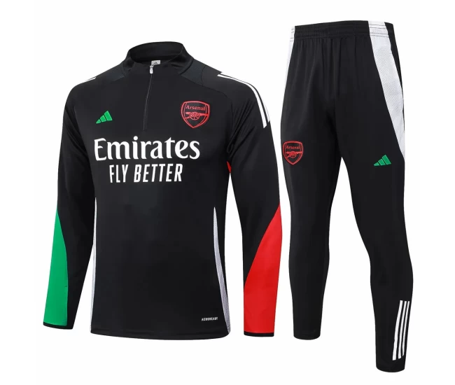 Arsenal FC Black Training Technical Football Tracksuit 2024-25