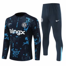 Chelsea Navy Training Technical Football Tracksuit 2024-25