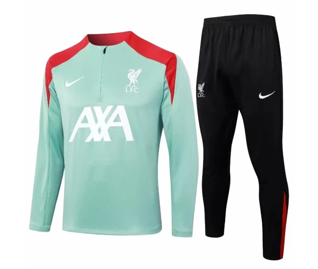 Liverpool FC Green Training Technical Football Tracksuit 2024-25