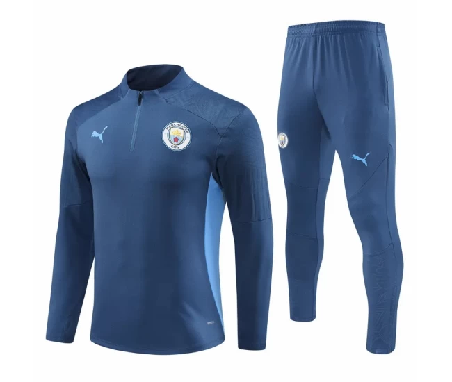 Manchester City FC Navy Training Technical Football Tracksuit 2024-25