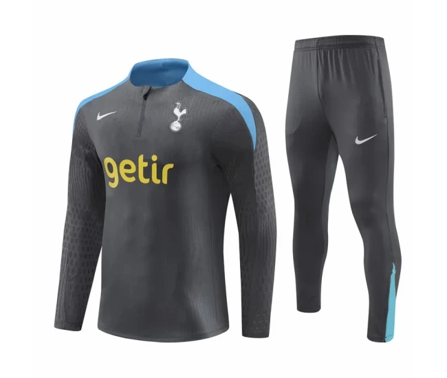 Tottenham Hotspur Grey Training Technical Football Tracksuit 2024-25