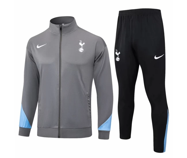 Tottenham Hotspur Grey Training Presentation Football Tracksuit 2024-25