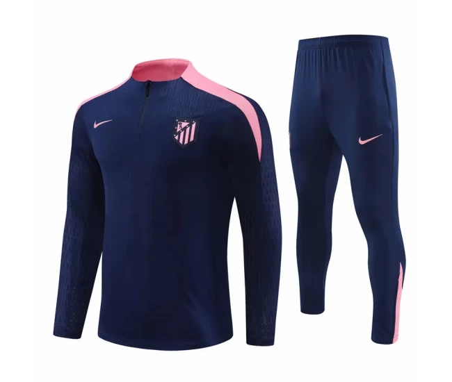 Atlético de Madrid Navy Training Technical Football Tracksuit 2024-25