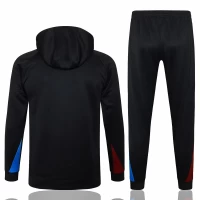 FC Barcelona Black Hooded Technical Football Tracksuit 2024-25