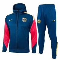 FC Barcelona Navy Hooded Presentation Football Tracksuit 2024-25