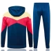 FC Barcelona Navy Hooded Presentation Football Tracksuit 2024-25