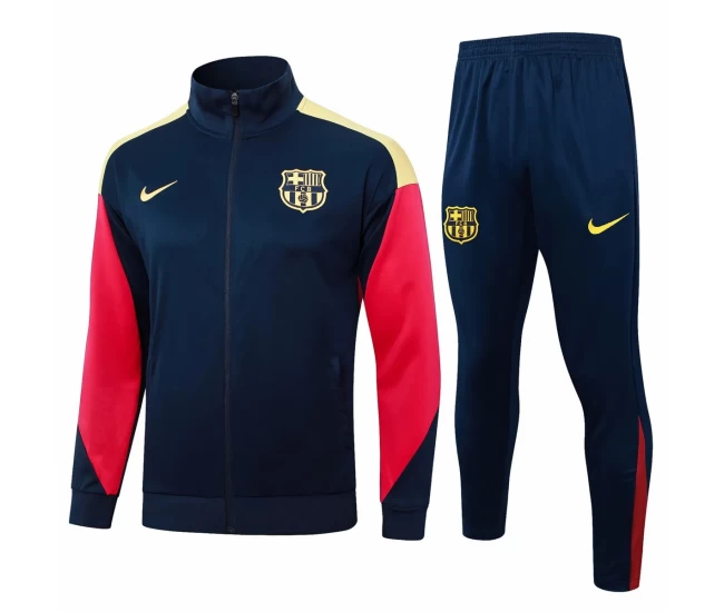 FC Barcelona Navy Training Presentation Football Tracksuit 2024-25