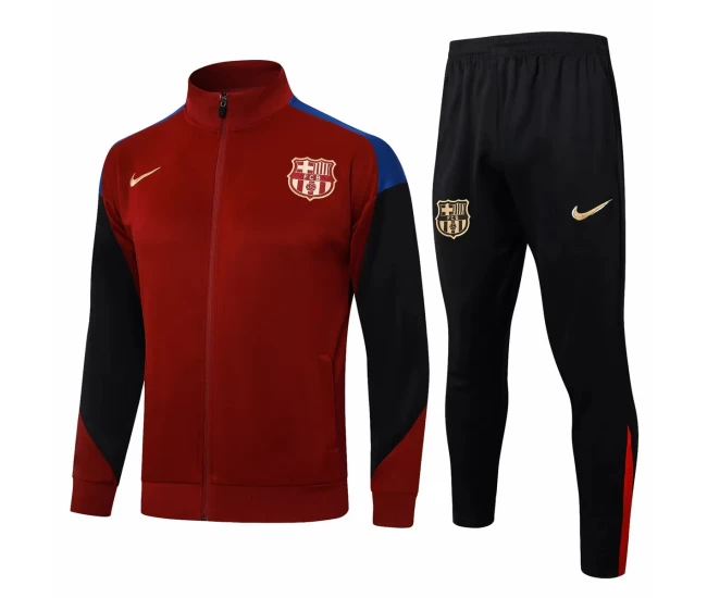 FC Barcelona Red Training Presentation Football Tracksuit 2024-25