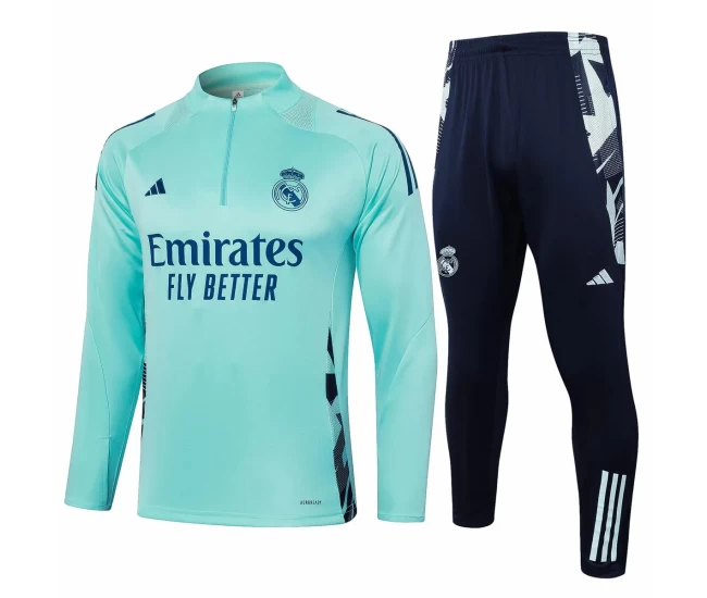 Real Madrid Green Training Technical Football Tracksuit 2024-25