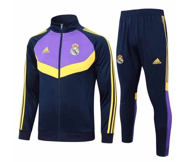 Real Madrid Navy Training Presentation Football Tracksuit 2024-25