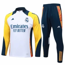 Real Madrid White Training Technical Football Tracksuit 2024-25