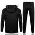 Inter Milan Black Training Hooded Presentation Football Tracksuit 2024-25