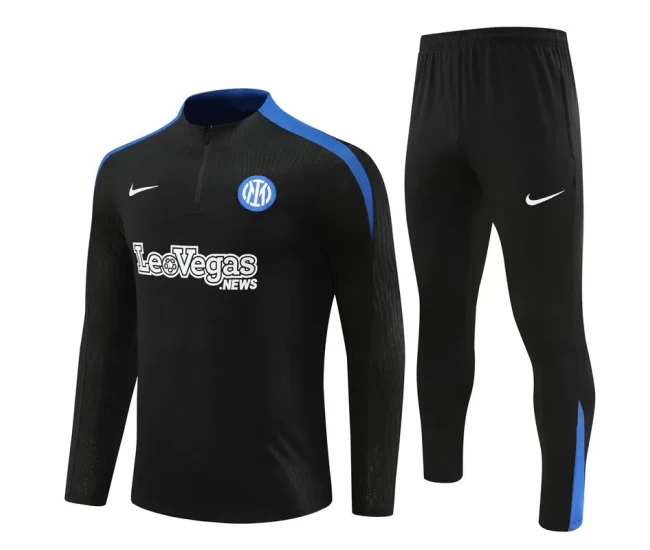 Inter Milan Black Training Technical Football Tracksuit 2024-25