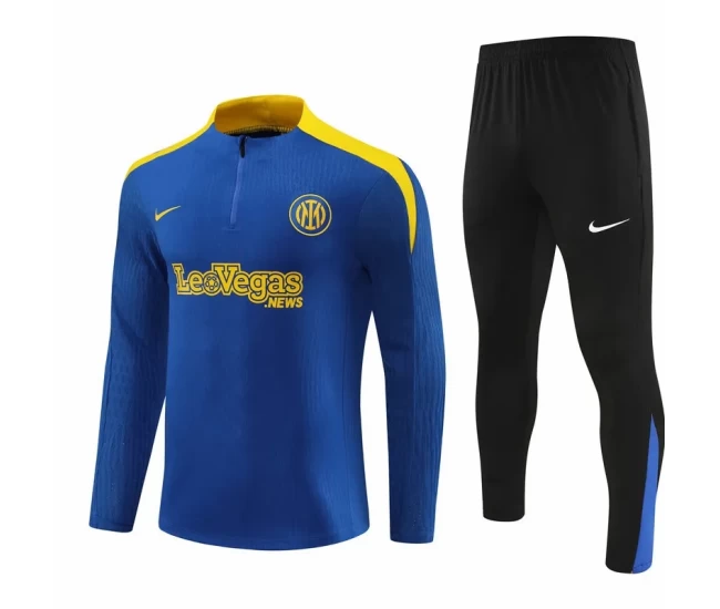 Inter Milan Blue Training Technical Football Tracksuit 2024-25