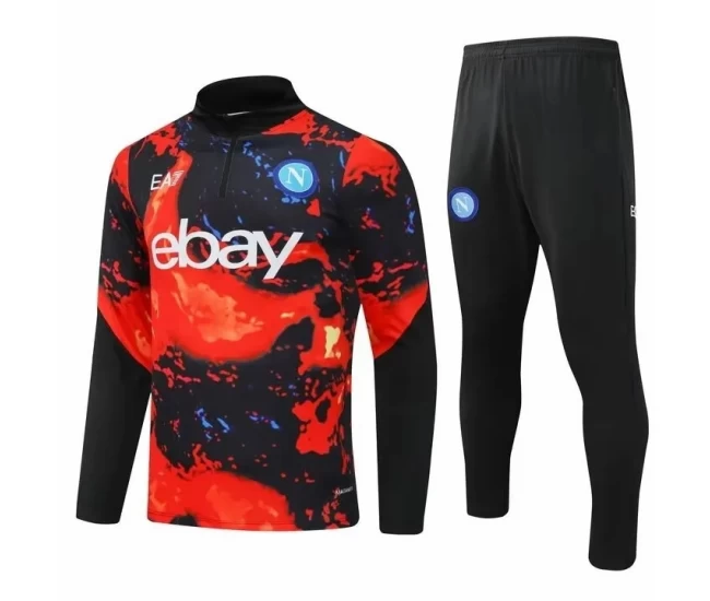 SSC Napoli EA7 Training Technical Football Tracksuit 2024-25