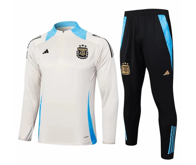 Argentina Beige Training Technical Football Tracksuit 2024-25