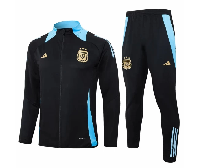 Argentina Black Training Presentation Football Tracksuit 2024-25