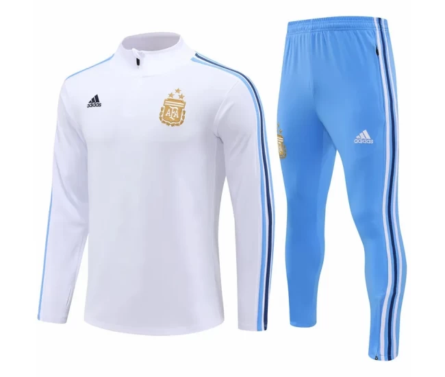 Argentina White Training Technical Football Tracksuit 2023-24