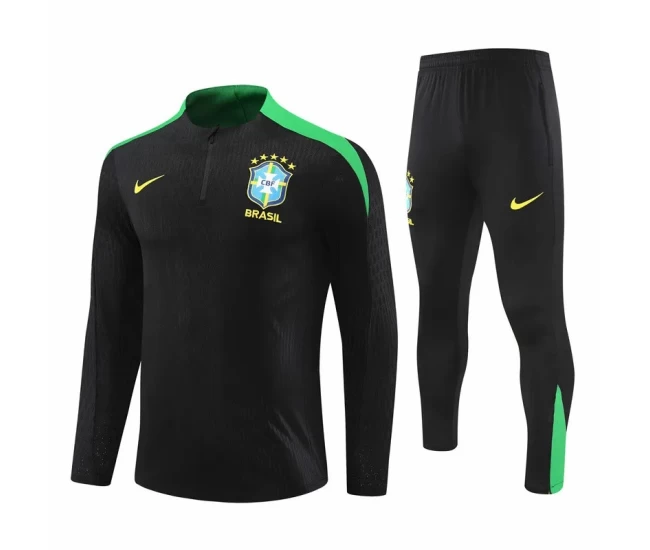 Brazil National Team Black Training Technical Football Tracksuit 2024-25