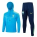 Brazil National Team Blue Training Hooded Technical Football Tracksuit 2024-25