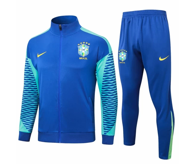 Brazil National Team Blue Training Presentation Football Tracksuit 2024-25