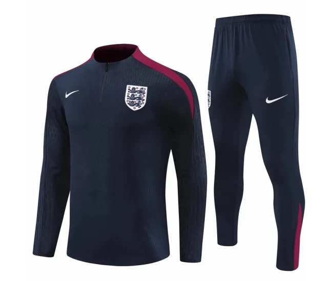 England Navy Training Technical Football Tracksuit 2024-25