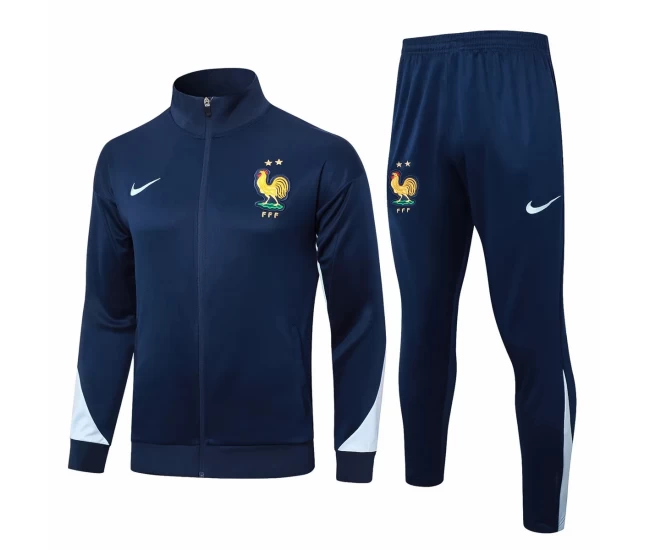 France National Team Navy Training Presentation Football Tracksuit 2024-25