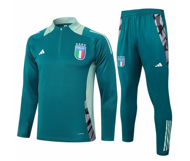 Italy Green Training Technical Football Tracksuit 2024-25