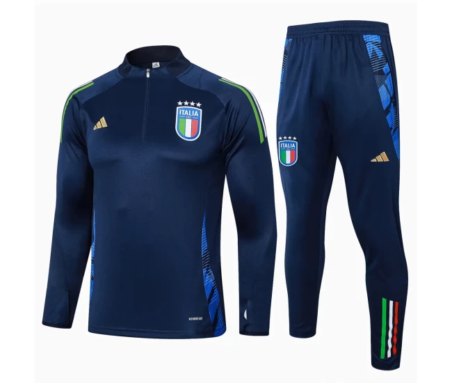 Italy Navy Training Technical Football Tracksuit 2024-25