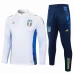 Italy White Training Technical Football Tracksuit 2024-25