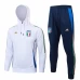 Italy White Training Hooded Technical Football Tracksuit 2024-25