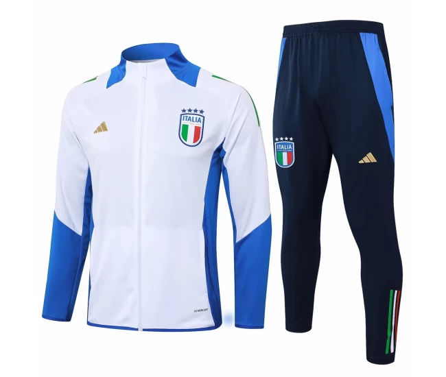 Italy White Training Presentation Football Tracksuit 2024-25