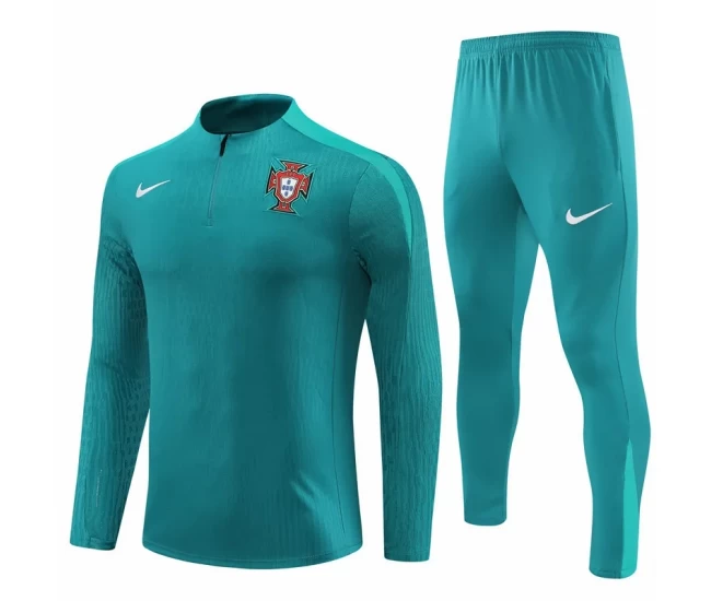 Portugal National Team Mint Green Training Technical Football Tracksuit 2024-25