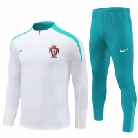 Portugal National Team White Training Technical Football Tracksuit 2024-25