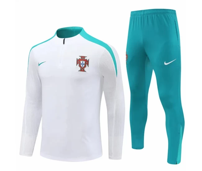 Portugal National Team White Training Technical Football Tracksuit 2024-25